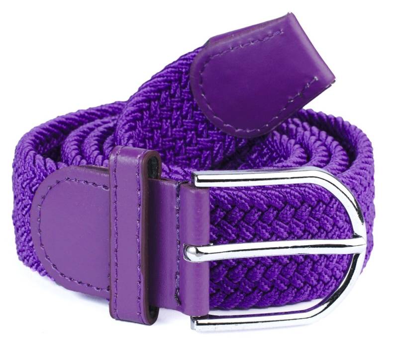 Kongs Flechtgürtel Elastischer Gürtel 120 cm dehnbar bis 140 cm unisex Metallschnalle elastisch von Kongs