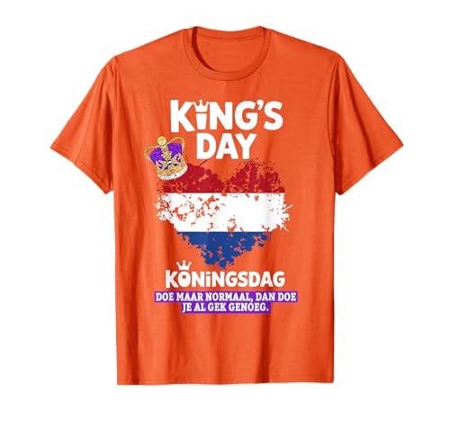 Königstag Nederland Flagge Outfit Idee für Frauen & Koningsdag T-Shirt Königstag Nederland Flagge Outfit Idee für Frauen & Koningsdag T-Shirt von Koningsdag Dutch Kings Day Accessories For Kids