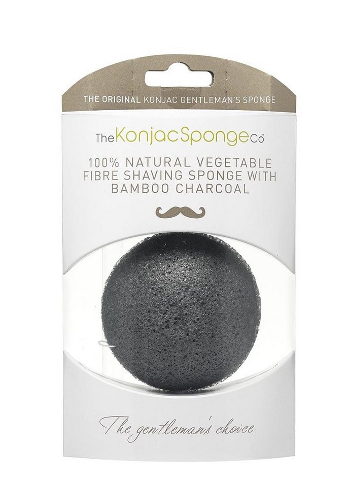 Konjac Gesichtsschwamm Gentleman's Shaving Sponge - Bamboo Charcoal Konjac Gesichtsschwamm Gentleman's Shaving Sponge - Bamboo Charcoal von Konjac