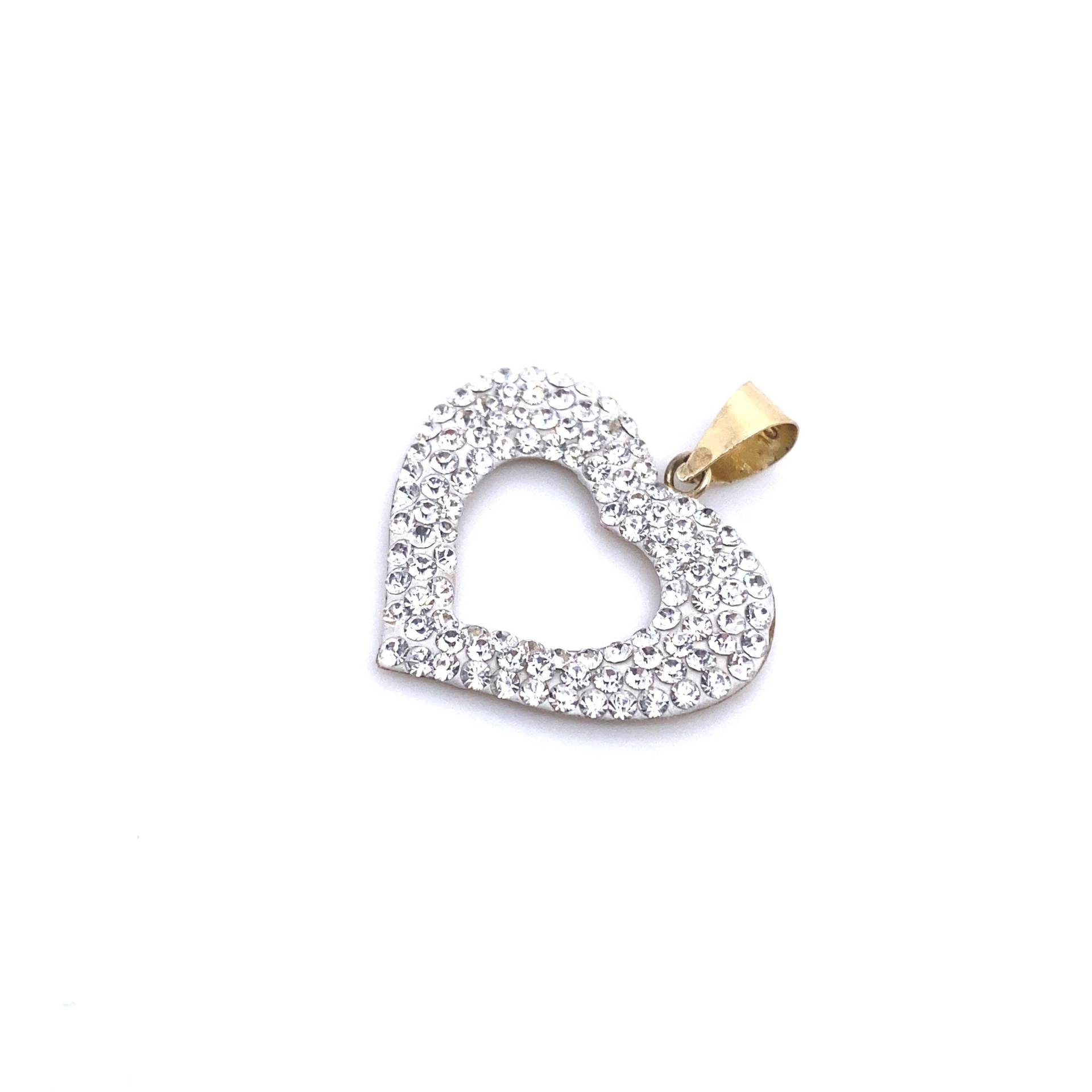 Vintage Kristall Herz Charm, Schmuck, Charms, 10Karat Herz, Jubiläumsgeschenk von KonorGems