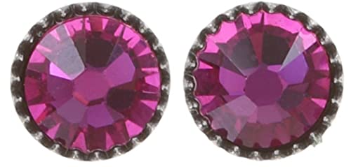 Black Jack Ohrstecker klein in fuchsia, pink von Konplott