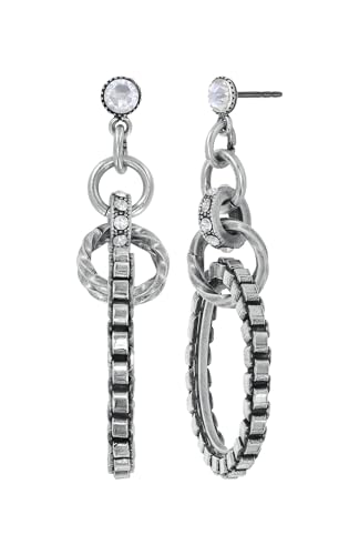 KONPLOT Ohrringe Steckverschluss Rings & Rhythm Silber antik Silber von Konplott