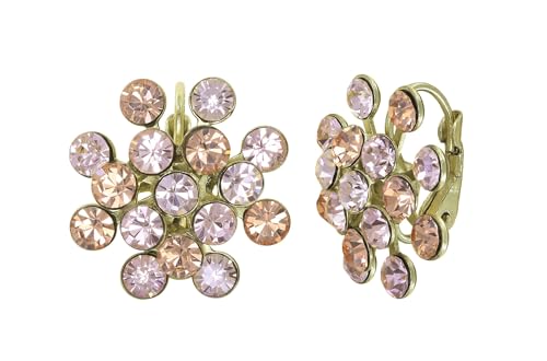 KONPLOTT Ohrringe Magic Fireball beige antik Messing glänzend von Konplott