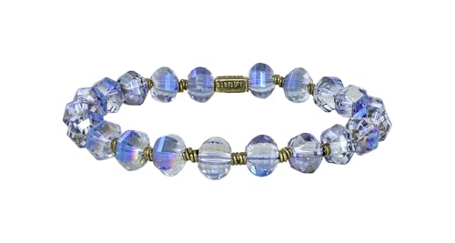 Konplott Armband Petit Glamour d´Afrique blau grau antik Messing dehnbar von Konplott