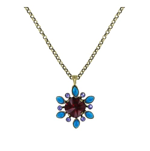 Konplott: Kette/Anhänger Alien Anemone multi, moderner Anemonenblüten-Anhänger inklusive Kette, für Damen/Frauen (rund) von Konplott