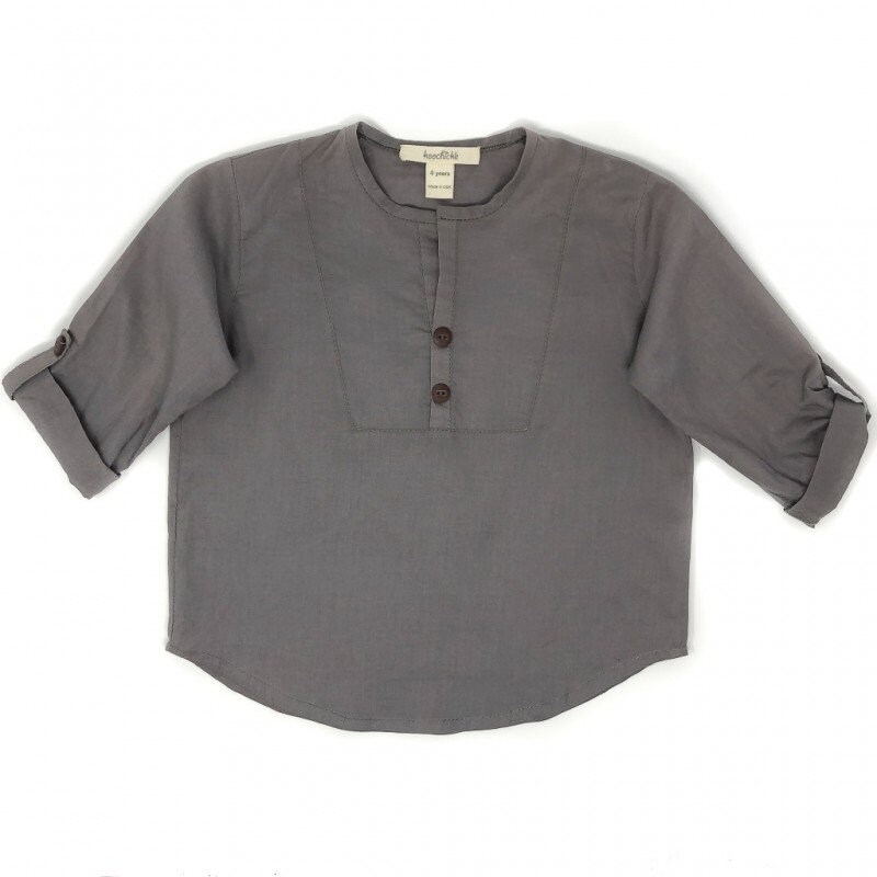 Jungen Taupe Dreiviertelärmeliges Shirt - Koochické Jungen Taupe Dreiviertelärmeliges Shirt - Koochické von KoochickeStore