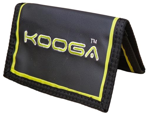 Kooga Rugby Velcro rip Wallet [Black/Lime] von Kooga