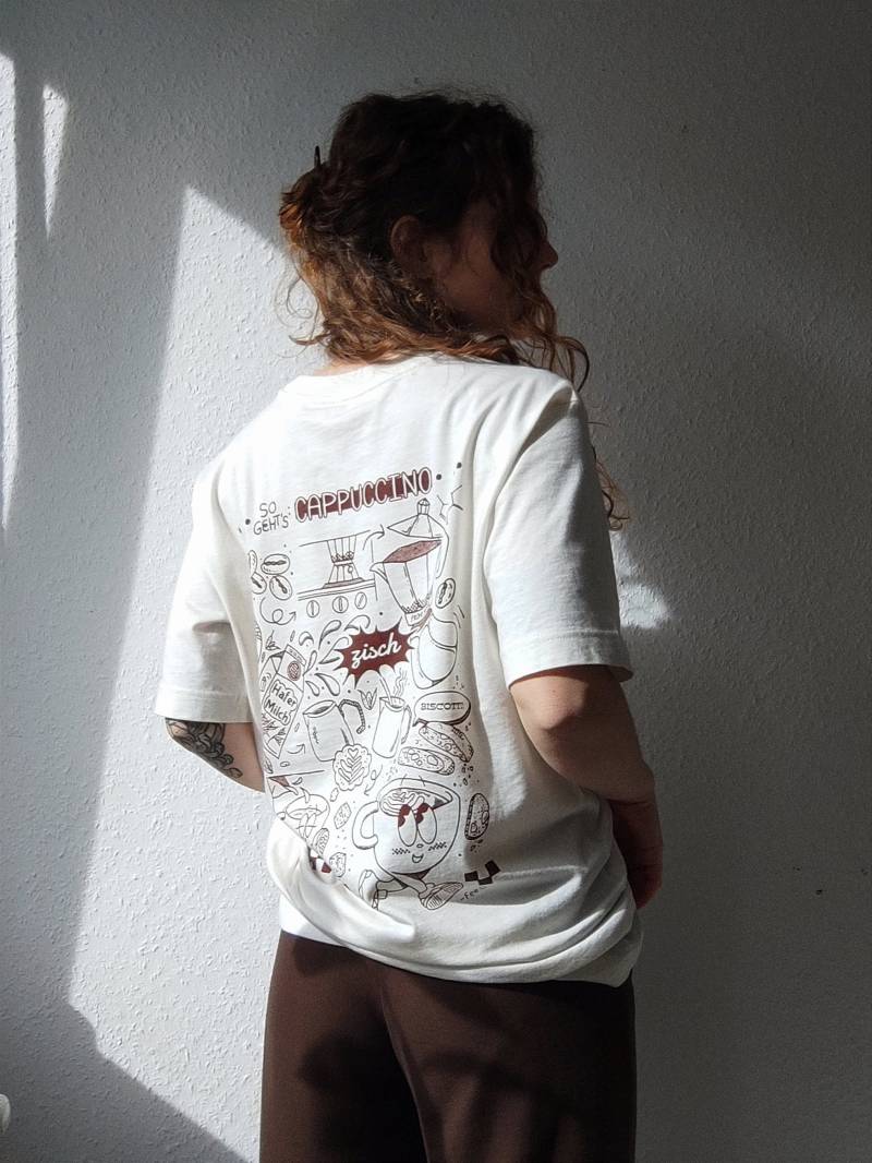 Cappuccino | Retro Cartoon T-Shirt Unisex Oversized Cappuccino | Retro Cartoon T-Shirt Unisex Oversized von Koohls