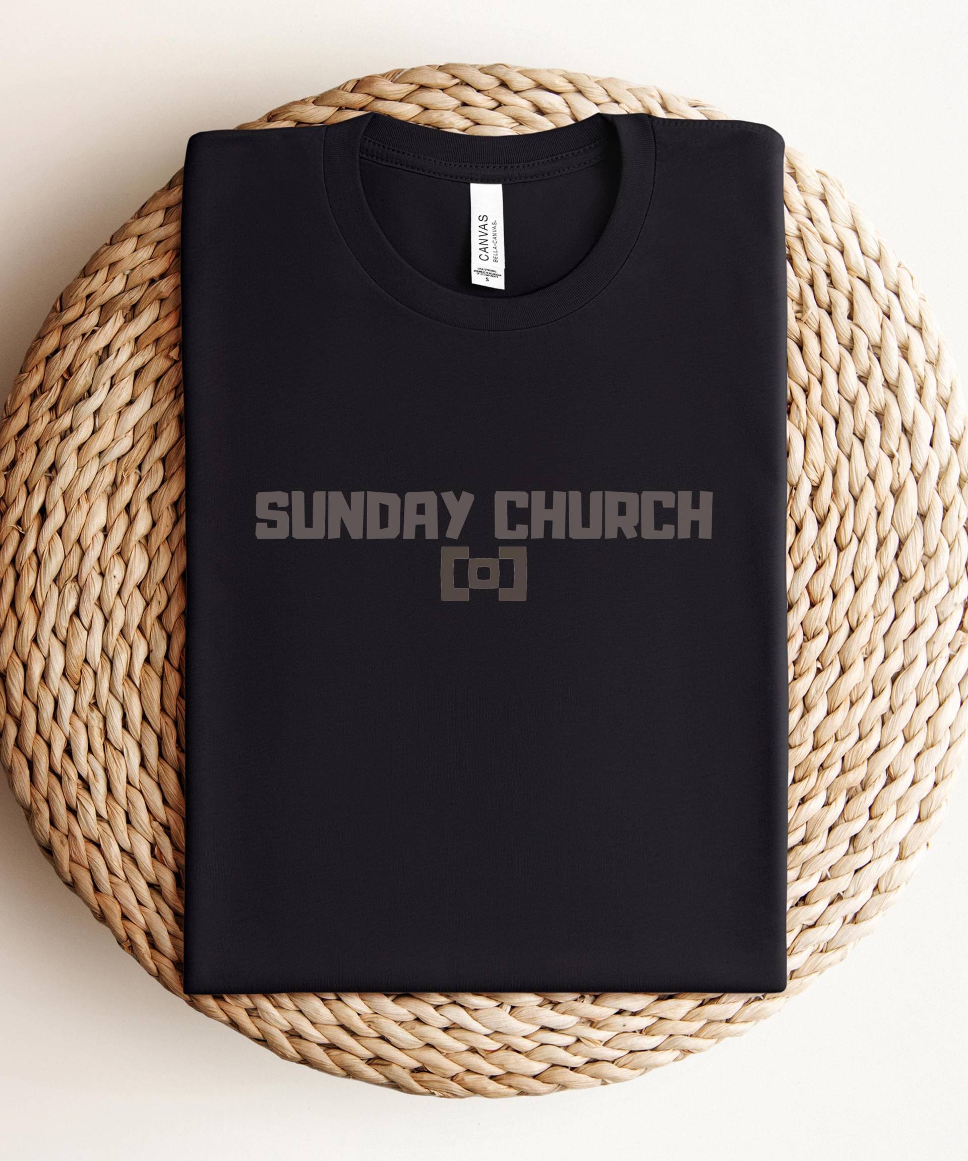Berghain Clubwear T-Shirt Schwarz Sonntags Kirche von KoolCatCollective
