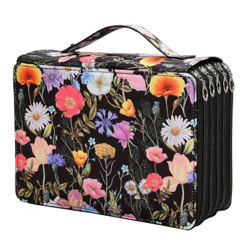 Koolenry Geeignet für Aquarellstifte, Marker Slot Bleistift Hülle Beutel Großer Kapazität Schreibweise Bleistift Hülle A von Koolenry