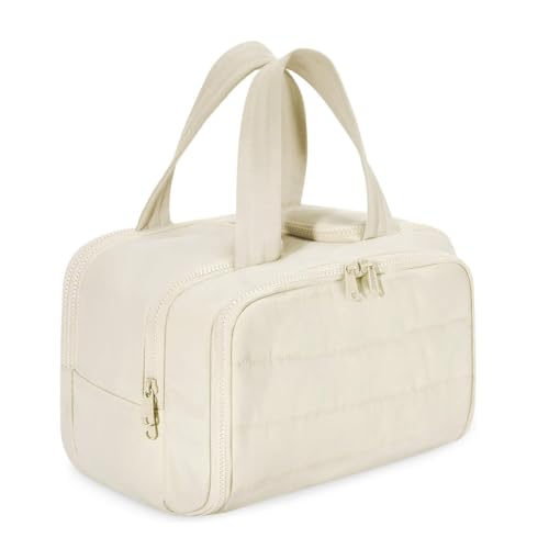 Koolenry -Kosmetiktaschen für Frauen, Tragbare Make-Up-Tasche, Weit zu Öffnende Reisetasche von Koolenry