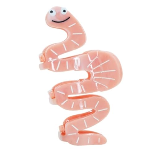 Koolenry Smile Face Pink Haarklauenclip für Frauen und Mädchen High-End und Bequeme Haarnadel von Koolenry