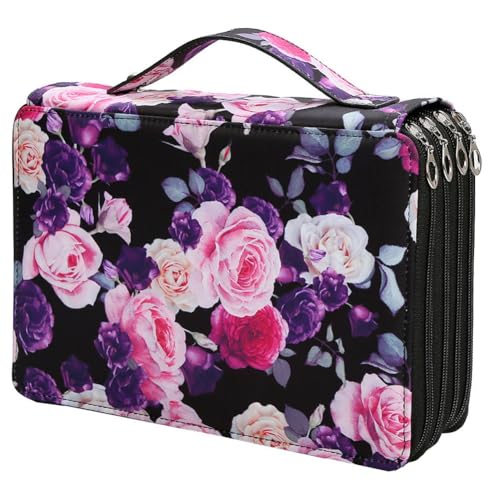 Koolenry Zipper -Bleistiftbeutel Bleistiftbeutel Set Großer Kapazität Stationery Bleistift Hülle E von Koolenry