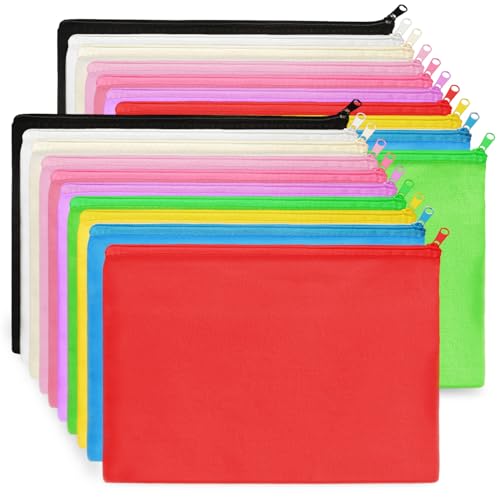 Koolmox Canvas-Tasche mit Reißverschluss, Baumwollbeutel, Großpackung, bunt, strapazierfähig, einfarbig, Kosmetiktasche, Make-up-Tasche, Bleistifte, Schreibwaren, Geldbörse, Batikfärbung, Bügeln, Koolmox Canvas-Tasche mit Reißverschluss, Baumwollbeutel, Großpackung, bunt, strapazierfähig, einfarbig, Kosmetiktasche, Make-up-Tasche, Bleistifte, Schreibwaren, Geldbörse, Batikfärbung, Bügeln, von Koolmox