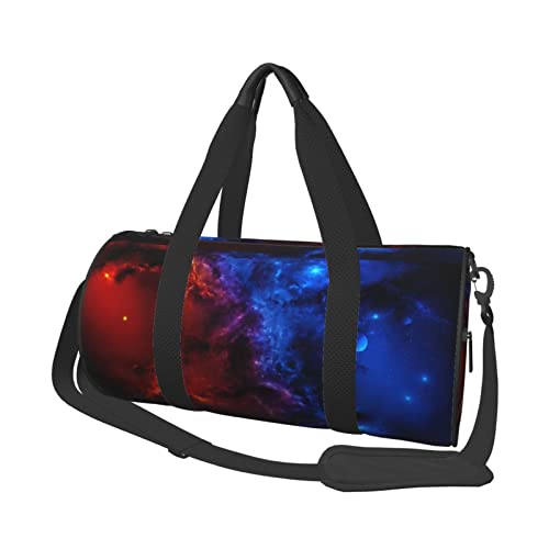 Reisetasche für Damen und Herren, 45 x 22,9 cm, Rot und Blau, Schwarz, Einheitsgröße von Koolr