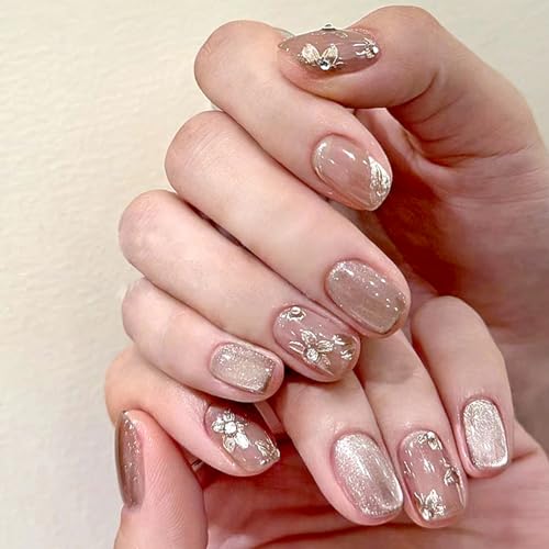 Koonafy 24Pcs Flower Press on Nails Short, Glue on Nails Short False Nails mit Flower Gloss Designs Niedliche Acrylnägel Glossy Artificial Nails Stick on Nails für Coquette Frauen Mädchen Koonafy 24Pcs Flower Press on Nails Short, Glue on Nails Short False Nails mit Flower Gloss Designs Niedliche Acrylnägel Glossy Artificial Nails Stick on Nails für Coquette Frauen Mädchen von Koonafy