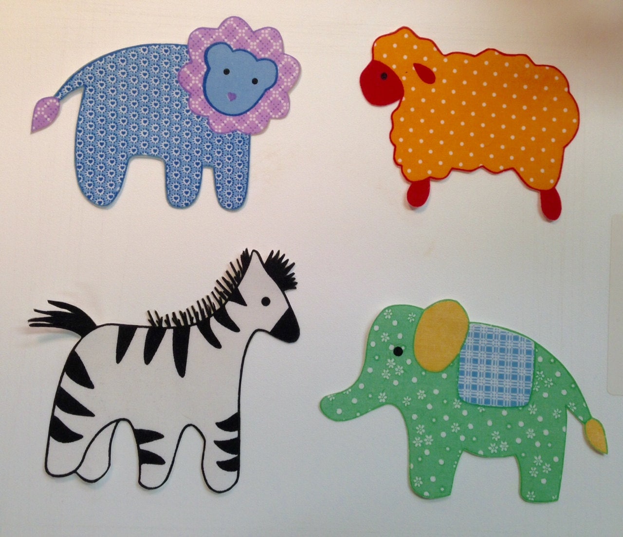 4 Vintage Applikationen Zum Aufbügeln - Aufbügler Tiere Vergriffen von KoopsKountryKalico