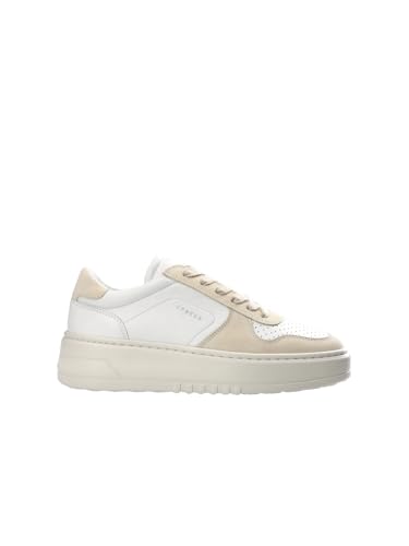 Copenhagen CPH77/LEM White/Cream In weiß-creme.Niedrige Sneaker aus einem Leder-MixMassive SilhouetteFarbkontrastelemente mit gestickten Details und perforierten Mustern.S Logo, White Cream, 38 EU von Kopenhagen