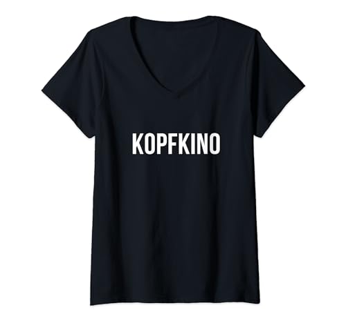 Damen Kopfkino T-Shirt mit V-Ausschnitt Damen Kopfkino T-Shirt mit V-Ausschnitt von Kopfkino