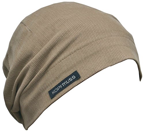 Kopfmuss - Unisex Ungefütterte Cordmütze Sandsteinbeige L von Kopfmuss