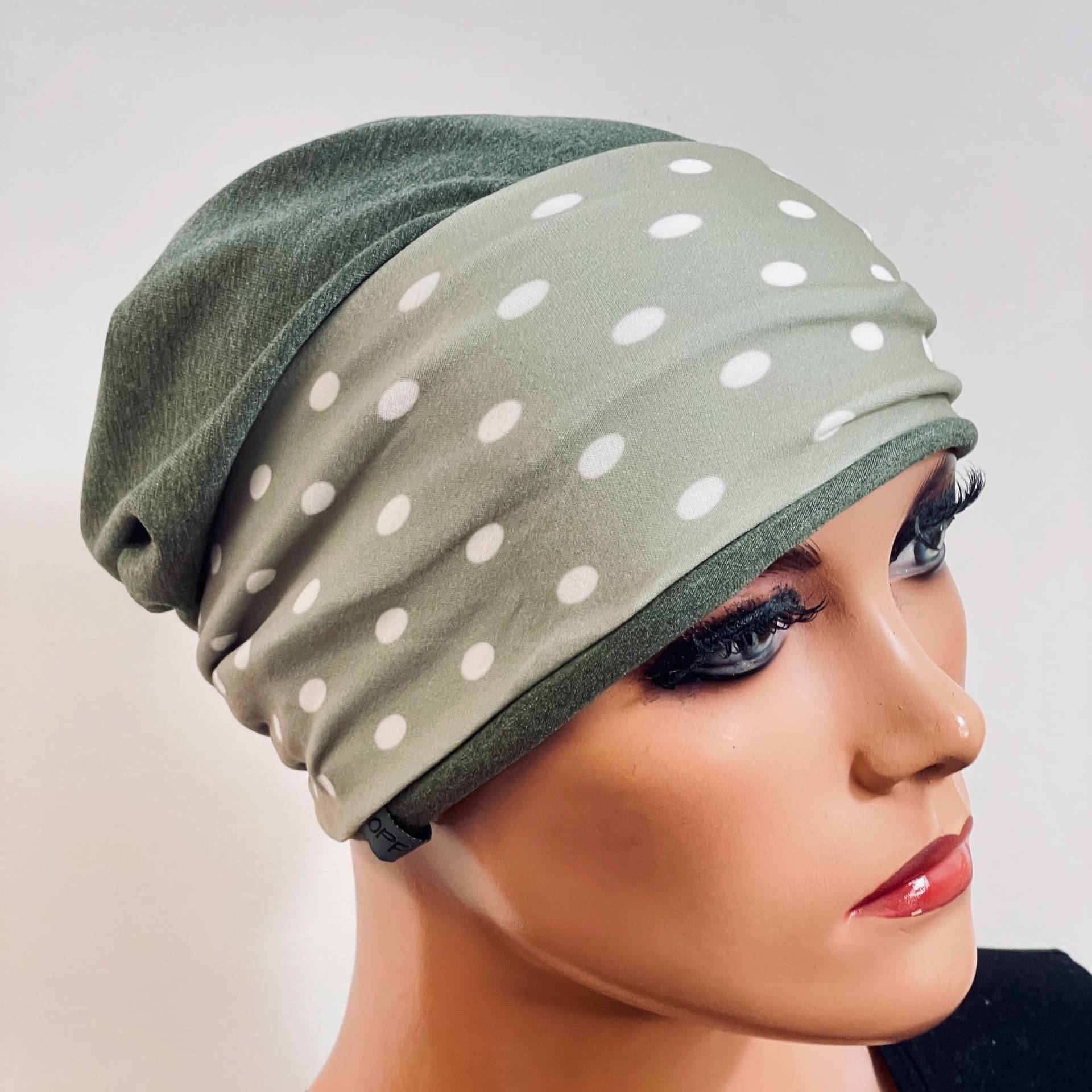 2-Tlg. Kombiset Beanie/Mütze + Stirnband Ideal Bei Chemotherapie Oder Als Chices Accessoire Chemo Mütze Kopftuch Krebs von KopfundKragen