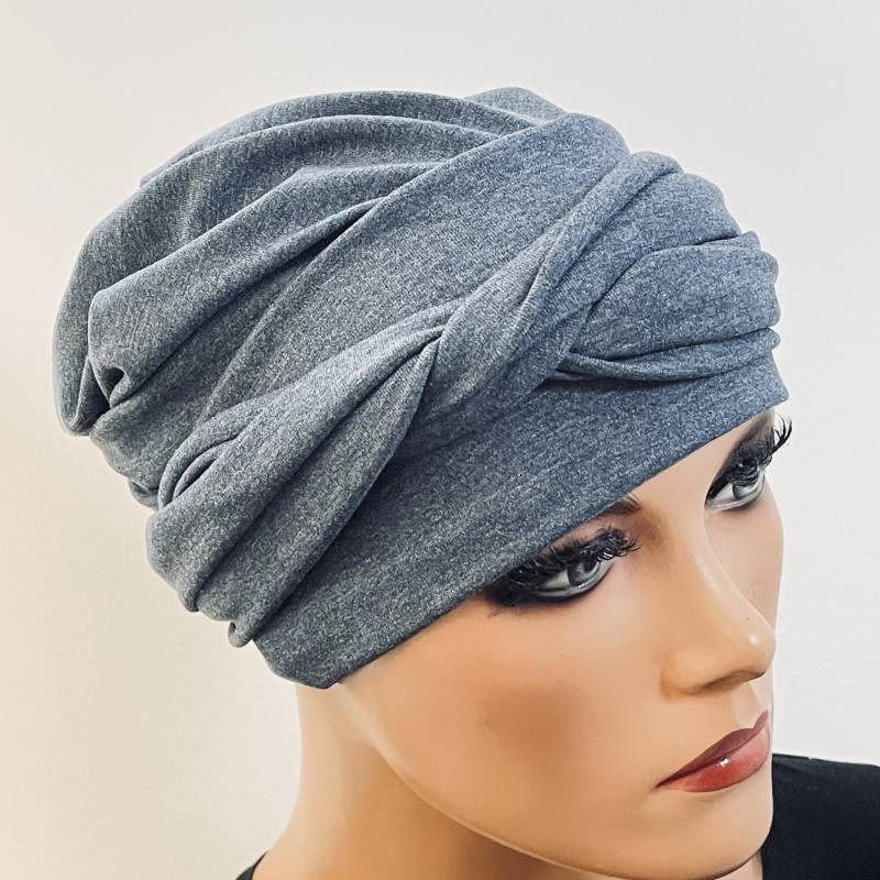 2-Tlg. Kombiset Beanie + Langes Band Dunkelblau Chemotherapie Krebs Chemo Chemokopftuch Mütze Cabriomütze Sommerbeanie 2-Tlg. Kombiset Beanie + Langes Band Dunkelblau Chemotherapie Krebs Chemo Chemokopftuch Mütze Cabriomütze Sommerbeanie von KopfundKragen