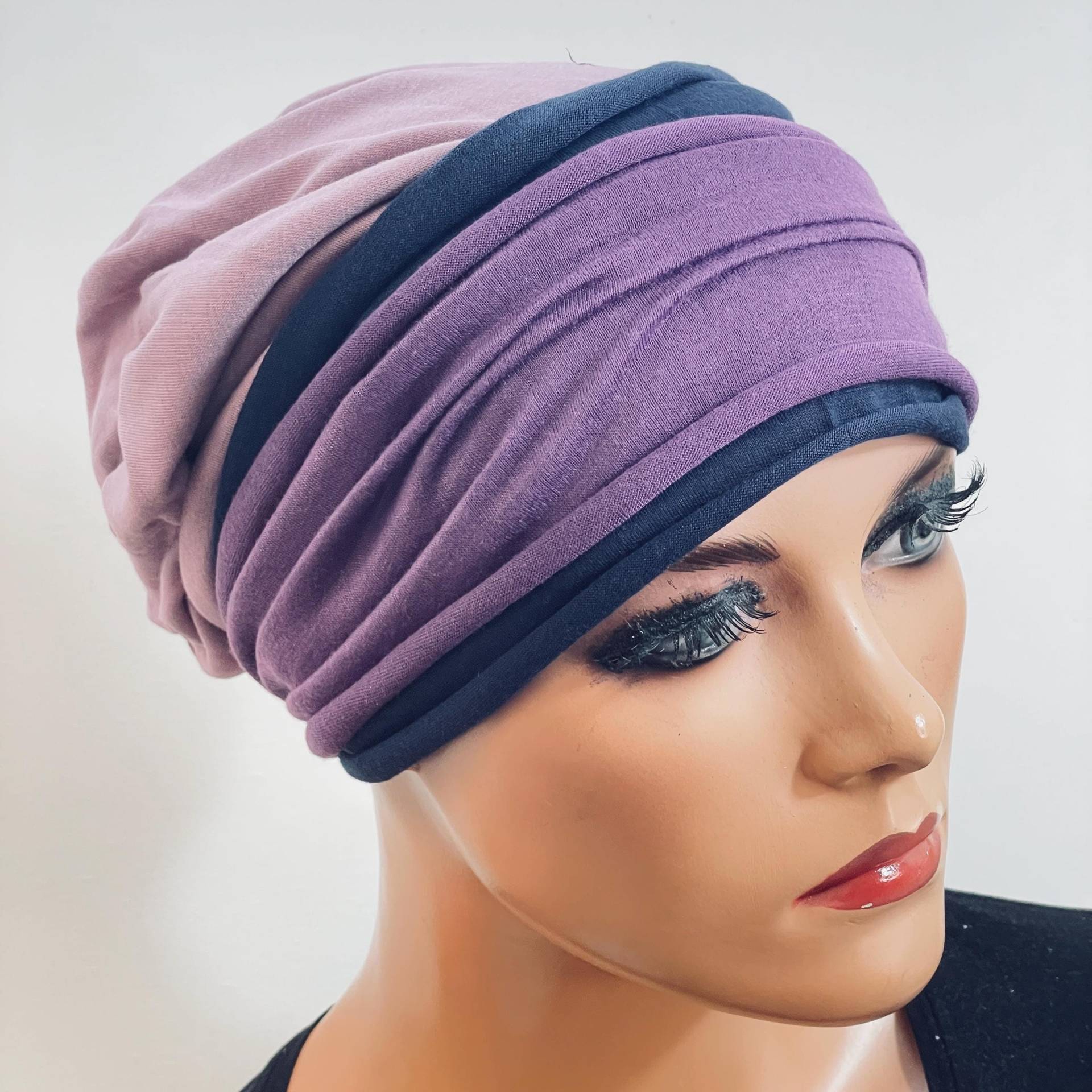3-Tlg. Kombiset Beanie/Mütze + Stirnband Ideal Bei Chemotherapie Oder Als Chices Accessoire Chemo Mütze Kopftuch Krebs 3-Tlg. Kombiset Beanie/Mütze + Stirnband Ideal Bei Chemotherapie Oder Als Chices Accessoire Chemo Mütze Kopftuch Krebs von KopfundKragen