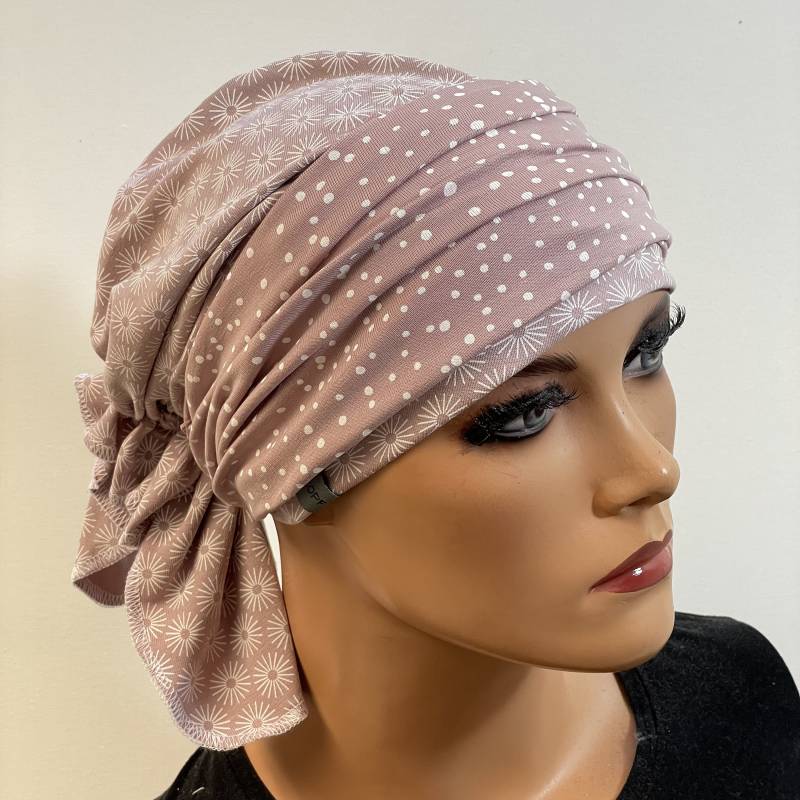 Bandana Ohne Binden + 1 Stirnband Bequem Chemo von KopfundKragen