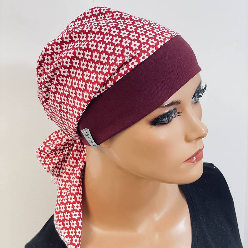 Kopftuch-Mütze Sommermütze Leicht Bequem Und Praktisch Chemomütze Chemokopftuch, Kopftuch Chemo, Kopfbedeckung Mütze Krebs von KopfundKragen