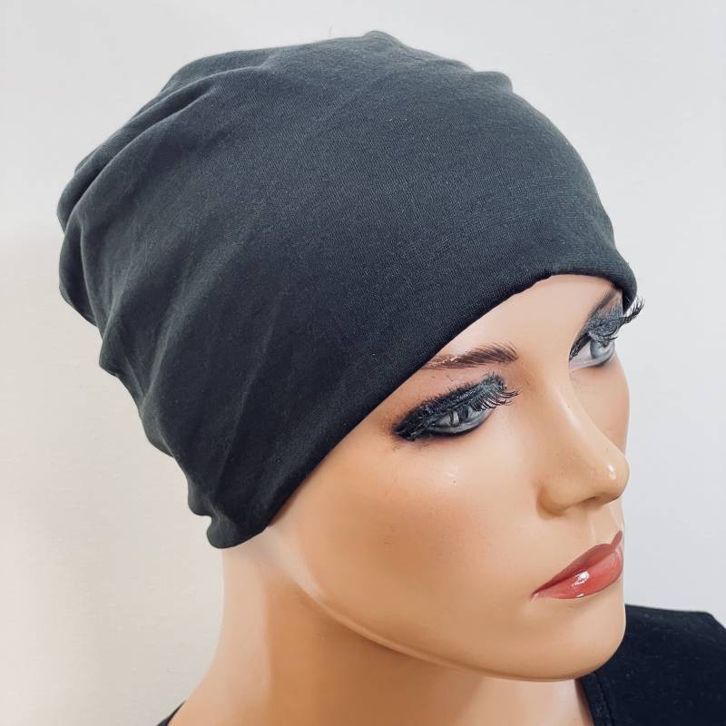 Nachtmütze Chemo Schlaf Mütze Chemomütze Chemokopfbedeckung Soft Cap von KopfundKragen