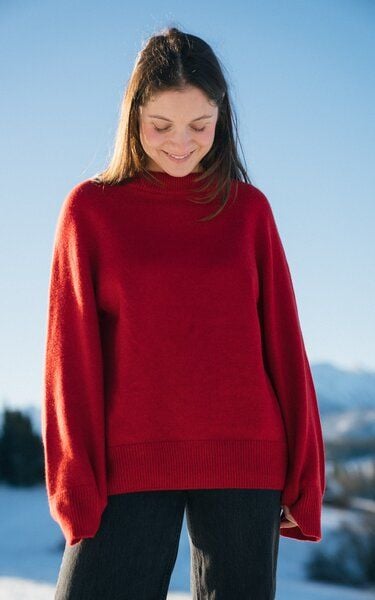 Kopyto BARIBAL - Damen Oversize Boxy Stickpullover aus Merino-wolle RWS- zertifiziert von Kopyto