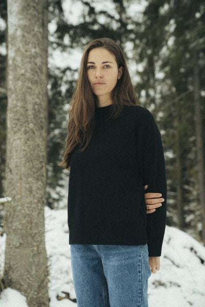 Kopyto BARIBAL - Damen Oversize Boxy Stickpullover aus Merino-wolle RWS- zertifiziert von Kopyto
