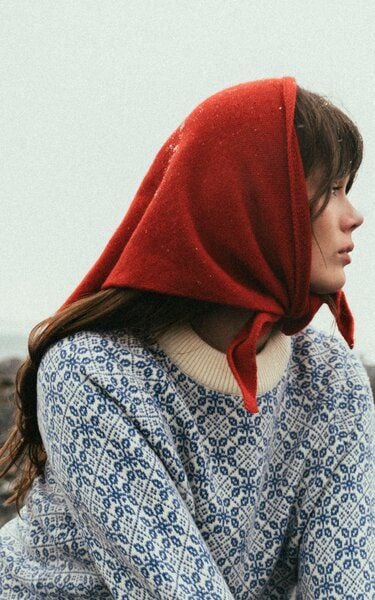 Kopyto BIRUANG Bandana Halstuch 100% Merinowolle RWS-Zertifiziert Ökologisch Unifarben von Kopyto