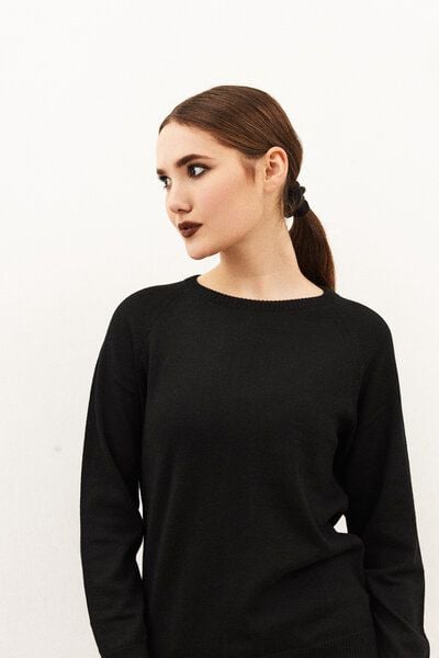 Kopyto Damen Strick Pullover 100% Merinowoll Mulesingfrei Longsleeve mit Rundhals von Kopyto