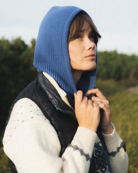 Kopyto Feinstrick Balaclava CAPYBARA Plüsch Wollkapuze 100% Merinowolle RWS-zertifiziert Eco von Kopyto