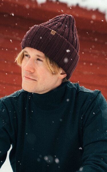 Kopyto GULO - Strickmütze aus 100% Merinowolle RWS-zertifiziert Mütze mit breiter Rippenstruktur von Kopyto