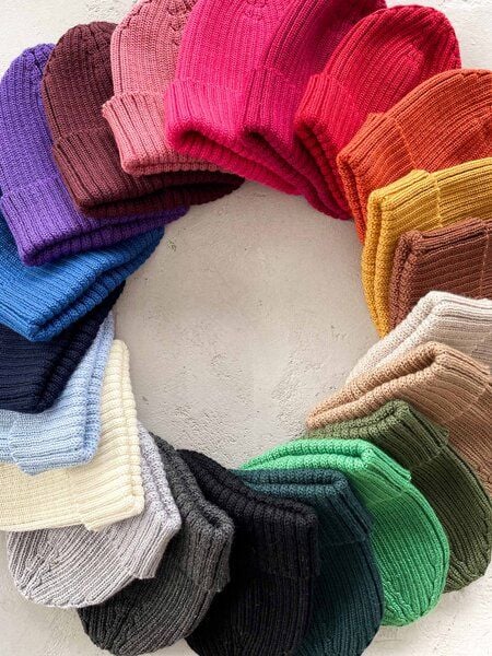 Kopyto LUCHS – Gerippte Merino-Mütze aus 100 % RWS-Merinowolle von Kopyto