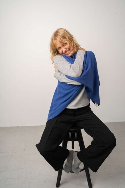 Kopyto MANUL - Großer Schal aus 100% Merinowolle RWS- zertifiziert Eco Feinstrick Plüsch von Kopyto