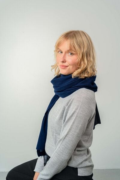 Kopyto MANUL - Großer Schal aus 100% Merinowolle RWS- zertifiziert Eco Feinstrick Plüsch von Kopyto