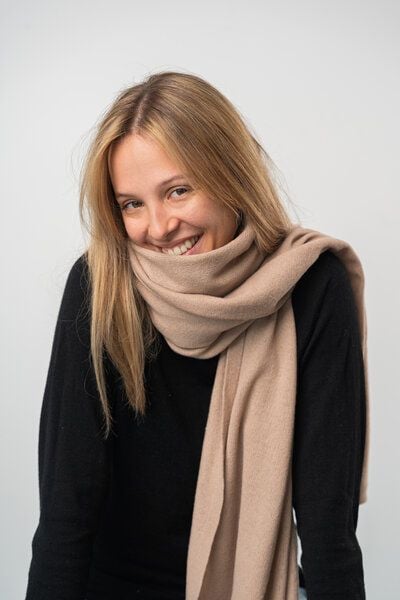 Kopyto MANUL - Großer Schal aus 100% Merinowolle RWS- zertifiziert Eco Feinstrick Plüsch von Kopyto