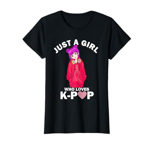 Nur ein Mädchen das K-Pop Musik liebt Kpop Anime Koreanisch T-Shirt Nur ein Mädchen das K-Pop Musik liebt Kpop Anime Koreanisch T-Shirt von Korea Musik Anime Mädchen Spruch Design