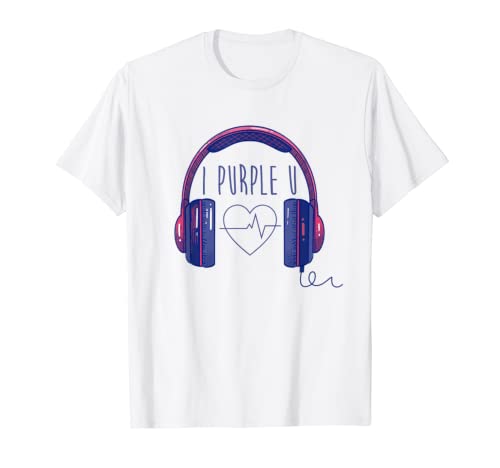 Herren I Purple U Korean Music K-Pop Kopfhörer T-Shirt Herren I Purple U Korean Music K-Pop Kopfhörer T-Shirt von Korean Purple Co.