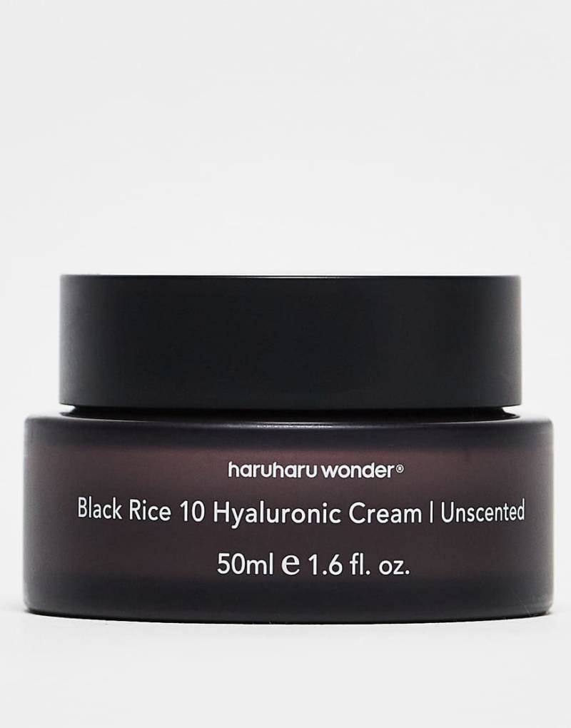 haruharu wonder - Black Rice 10 Hyaluronic Cream Unscented, ohne Duftstoffe, 50 ml-Keine Farbe von Korean Skincare