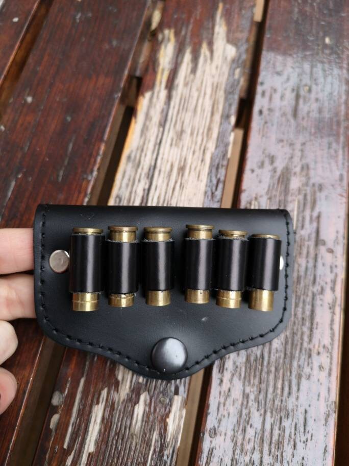 2Er Set Handgefertigte Bandoliers Aus Schwarzem Leder, Patronengürtel von KorektLeatherGoods