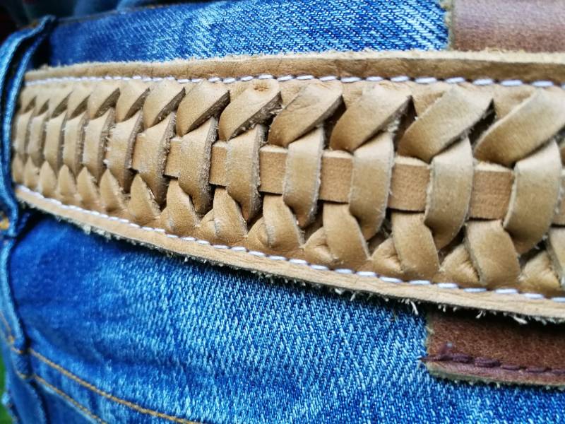 3, 3 cm Breiter Ledergürtel Mit Gürtelschnalle von KorektLeatherGoods