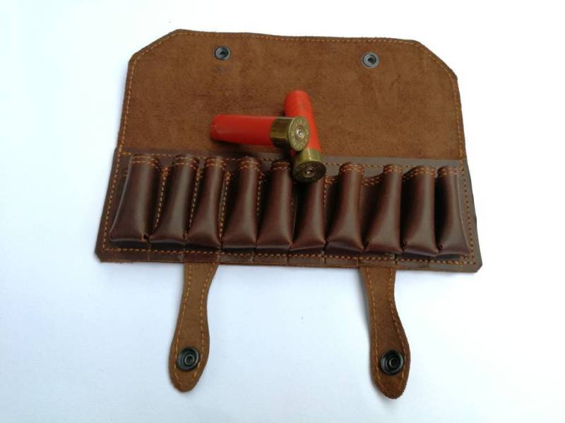Ledergürtel Mit 10 Patronen, Bandolier, Jagdgeschenk von KorektLeatherGoods