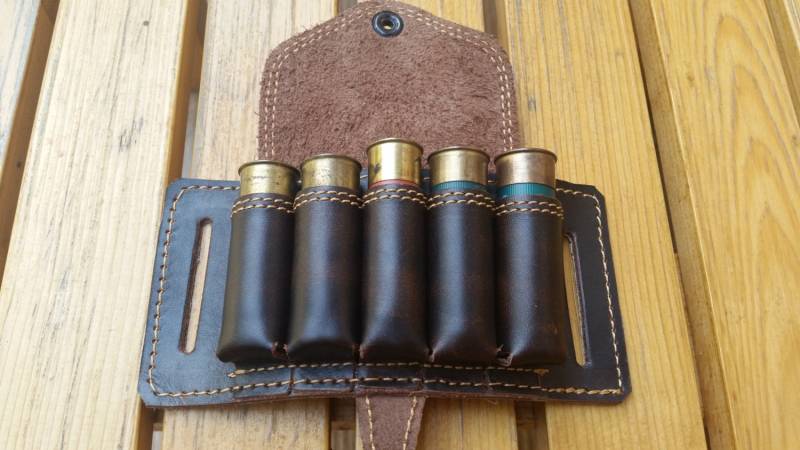 Bandolier-Gürtel Aus Echtem Leder Für 5 Patronen von KorektLeatherGoods