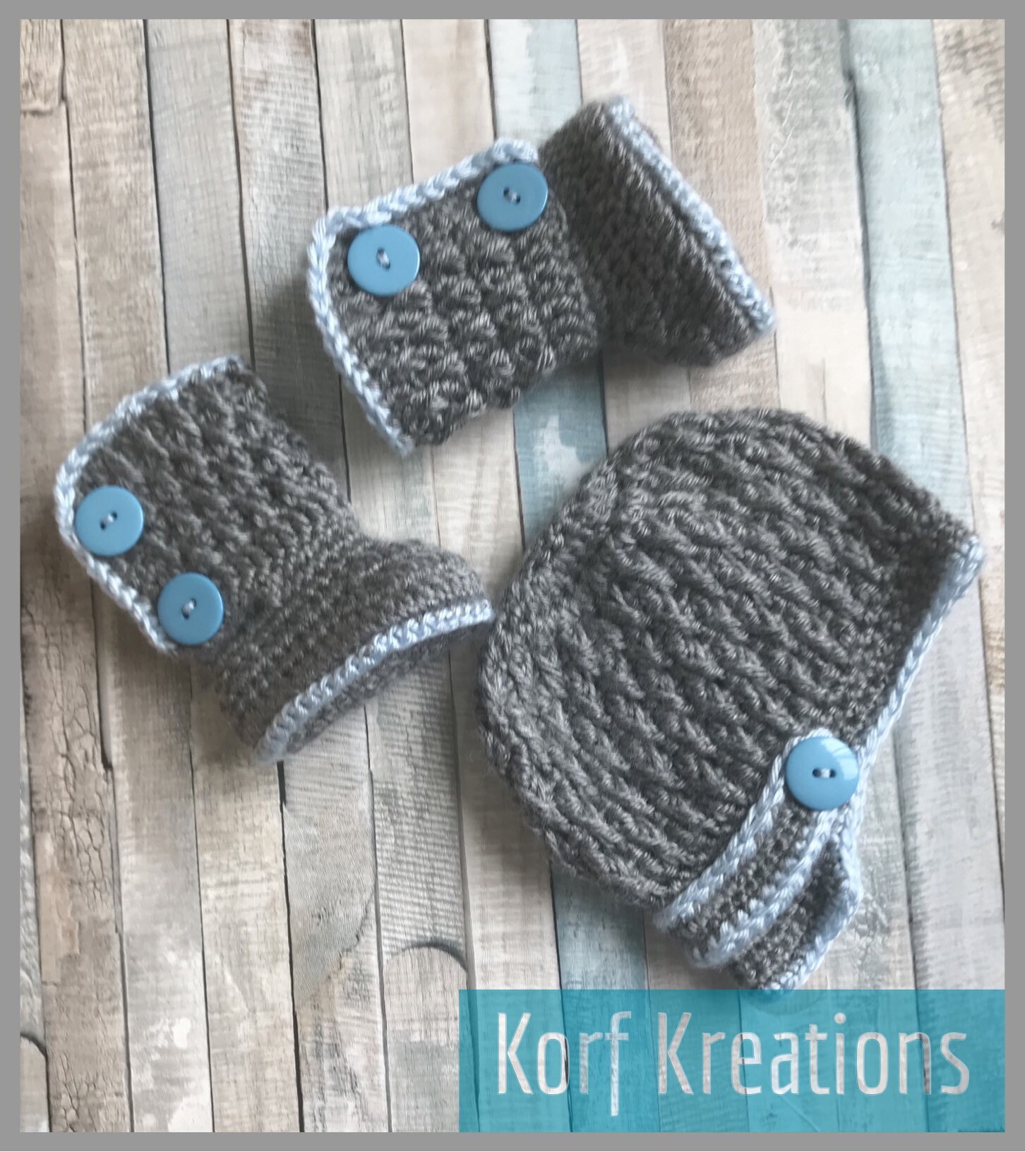 Handgemachte Newsboy Mütze Und Passende Schühchen - Frühchen Bis Erwachsene Personalisierbar Häkeln von KorfKreations