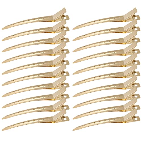 Entebill Haarspangen, Abteilklammern Friseur 24 Stück, Alligator Curl haarklippse, Haarklammern, Metall Curl Clips für Damen und Mädchen DIY Frisur von Korintin