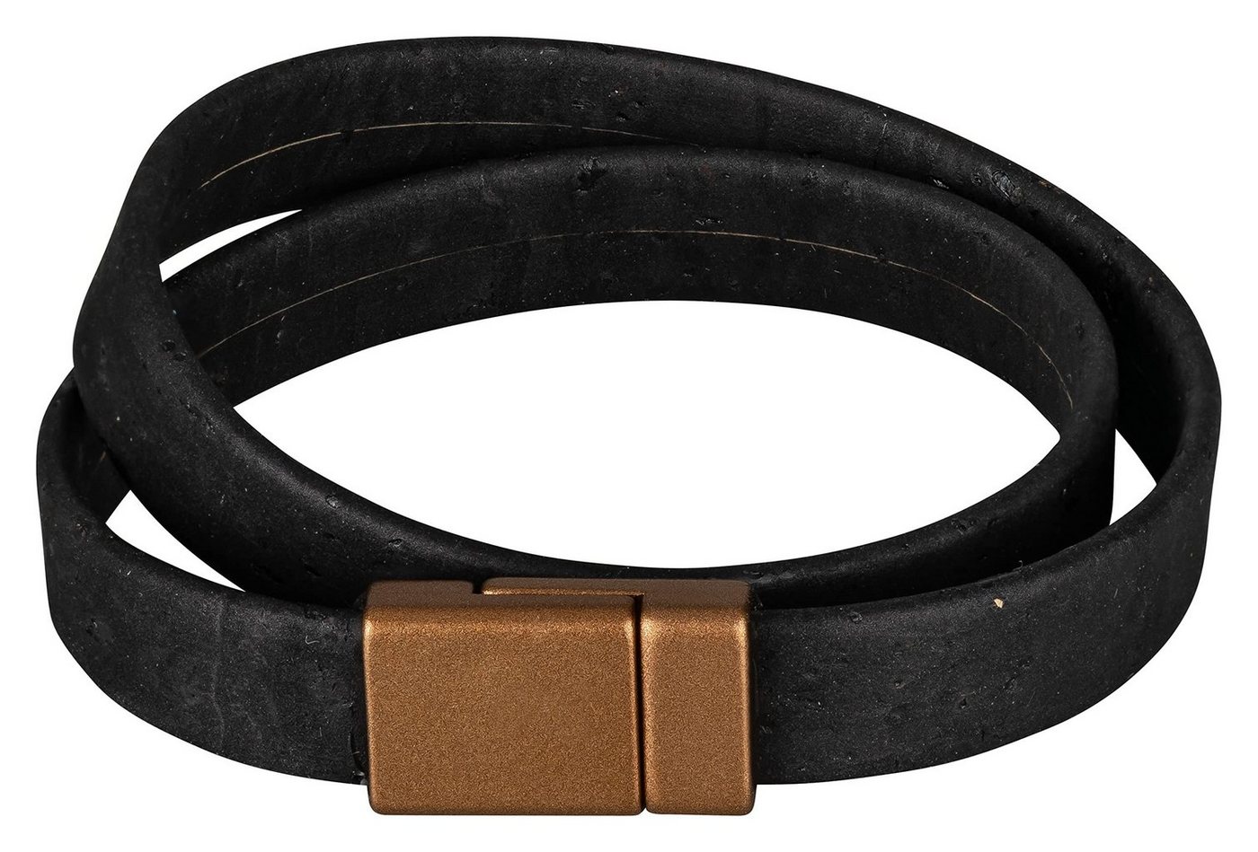 Kork-Deko.de Wickelarmband Breites Korkarmband in schwarz mit Magnetverschluss Kork-Deko.de Wickelarmband Breites Korkarmband in schwarz mit Magnetverschluss von Kork-Deko.de